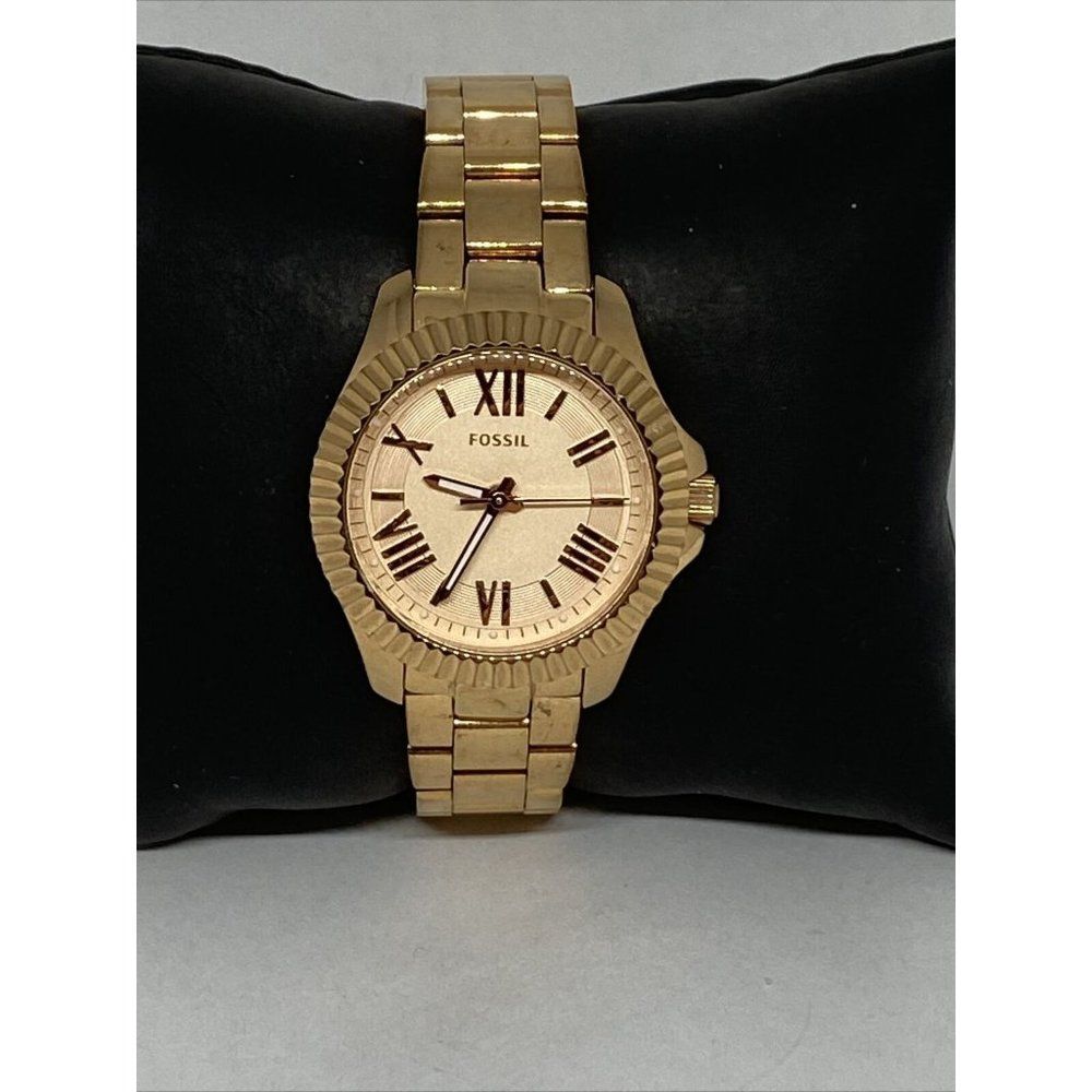 Fossil AM4611 Women's Gold Stainless Steel Analog